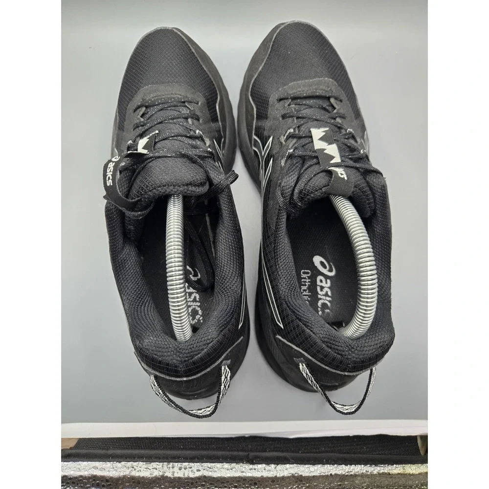 ASICS GEL-Venture 9 Trail Running Shoes Black Orange Men's Size 10 1011B967‎